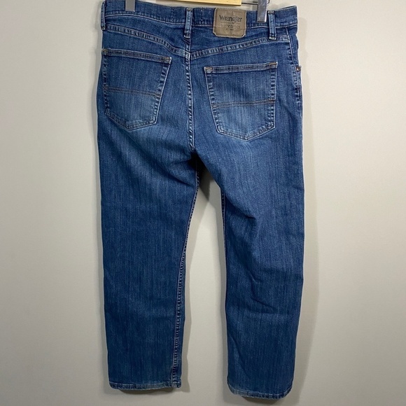 Wrangler Authentics Men's Denim Blue Jeans Size 32w - Picture 3 of 10